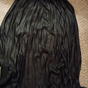 Elegant Black Pleated Skirt